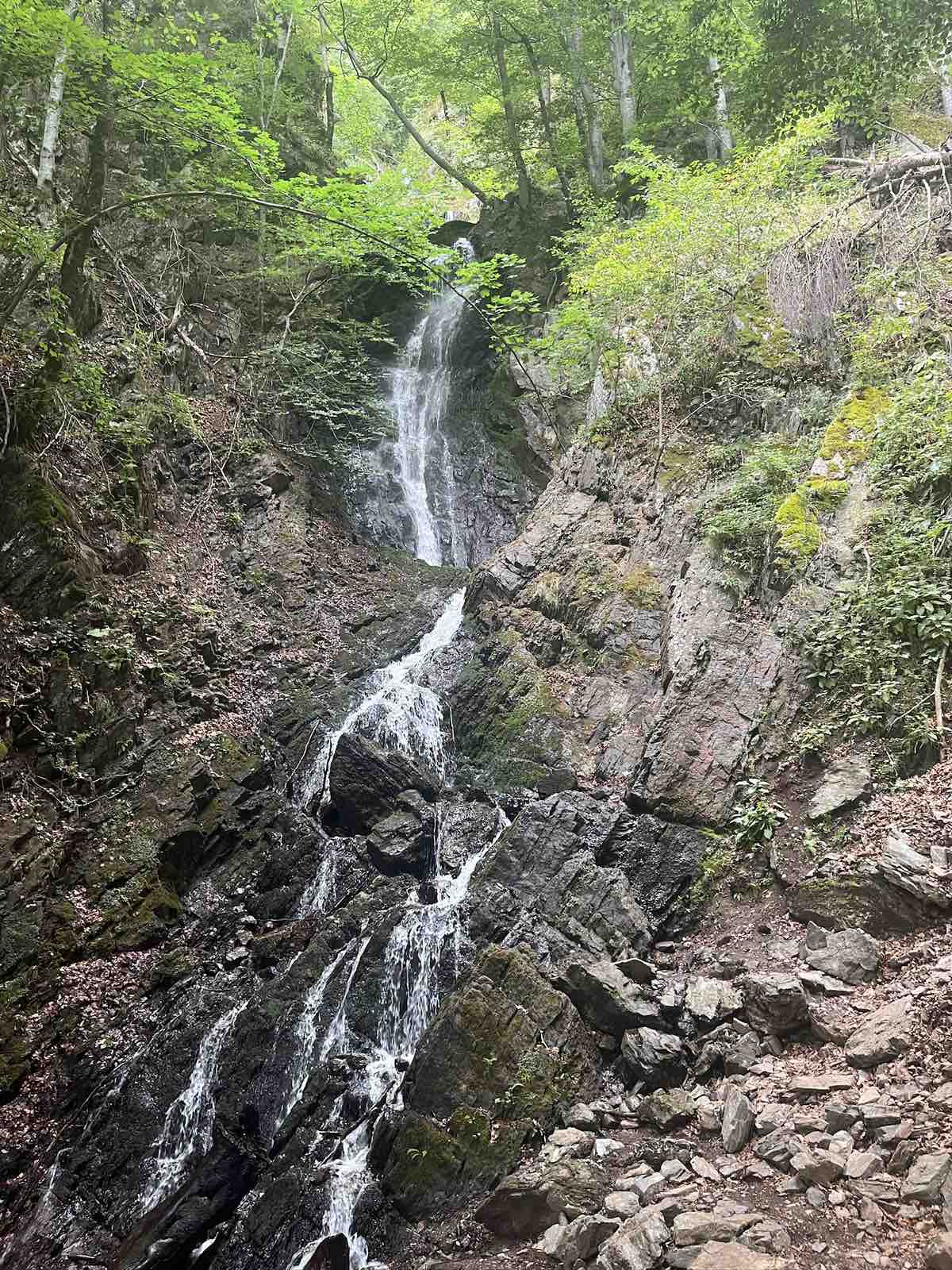 Jelovarnik waterfall in the forest of Kopaonik National Park