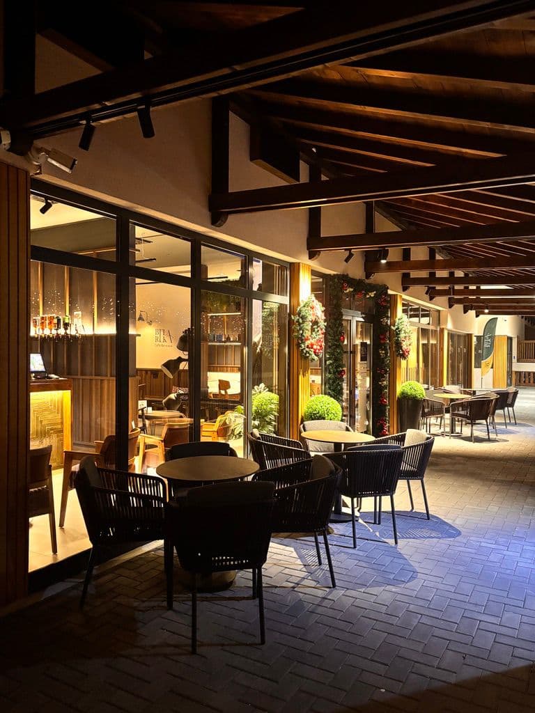 Bila Rika cafe as part of the Bela Reka complex